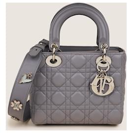 Dior-Small Lady Dior Handbag-Grey
