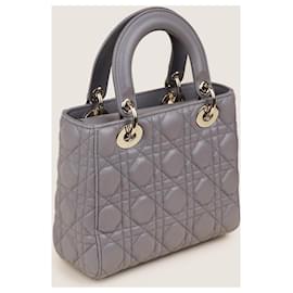 Dior-Small Lady Dior Handbag-Grey