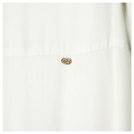 Chanel-Chanel Spring/Summer 2011 Dress FR38 White Viscose Minimal Dress US8-White