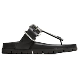 Prada-Prada Thong Sandals-Black