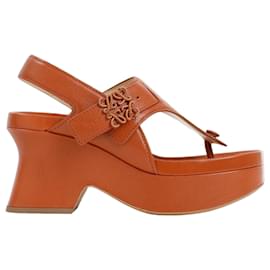 Loewe-Loewe Flatform Sandals-Light brown