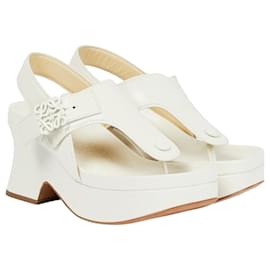 Loewe-Loewe Flatform sandals-White