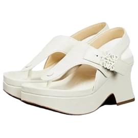 Loewe-Loewe Flatform sandals-White