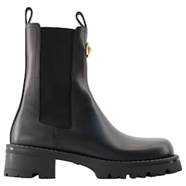 Versace-Botins Botins - Versace - Couro - Preto-Preto