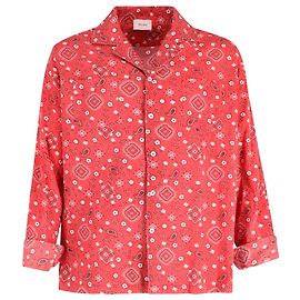Autre Marque Camicia Rhude con stampa Bandana in cotone rosso Rosso Bordò