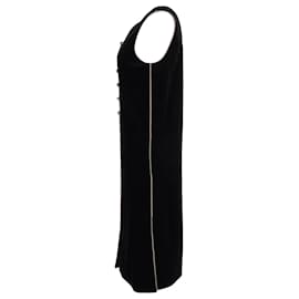 Saint Laurent-Saint Laurent Fall 1976 Russian Collection Tunic Caftan Vest Dress in Black Velvet -Black