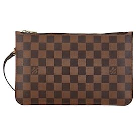 Louis Vuitton-Louis Vuitton Damioer Ebene Neverfull Pouch Canvas Vanity Bag en bon état-Autre