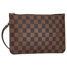 Louis Vuitton-Louis Vuitton Damioer Ebene Neverfull Pouch Canvas Vanity Bag en bon état-Autre