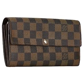 Louis Vuitton-Louis Vuitton Portefeuille Sarah Canvas Long Wallet N61734 in good condition-Other