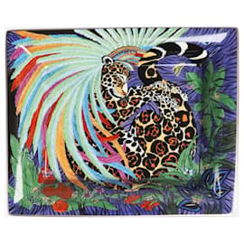 Hermès-Plateau à langer multicolore Jungle Leopard-Multicolore