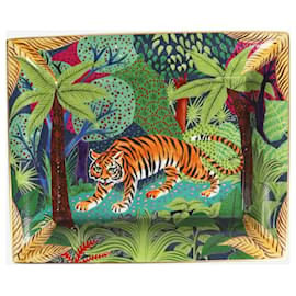 Hermès-Green Jungle Tiger Change Tray-Green
