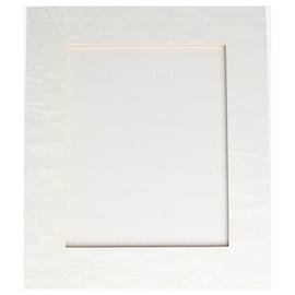 Autre Marque-White wooden photo frame-White