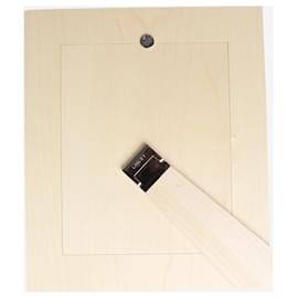 Autre Marque-White wooden photo frame-White