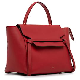 Céline-Celine Red Mini Belt Bag-Red