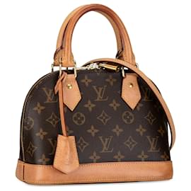 Louis Vuitton-Louis Vuitton Marron Monogram Alma BB-Marron