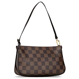 Louis Vuitton-Louis Vuitton Marrone Damier Ebene Navona-Altro,Marrone scuro