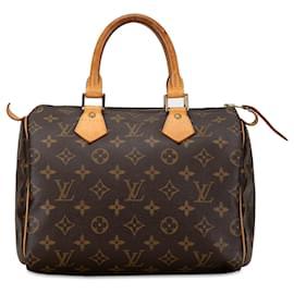 Louis Vuitton-Louis Vuitton Brown Monogram Speedy 25-Castaño