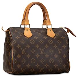 Louis Vuitton-Louis Vuitton Brown Monogram Speedy 25-Castaño