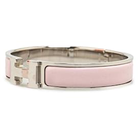Hermès-Hermès Pink Clic H Bracelet-Pink