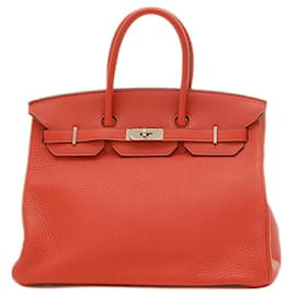 Hermès-Hermès Birkin 35-Rouge