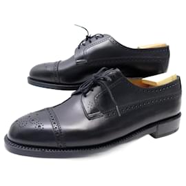 JM Weston-NEW JM WESTON DERBY SHOES 579 GISCARD TRIPLE SOLES 10.5E 44.5 l-Black