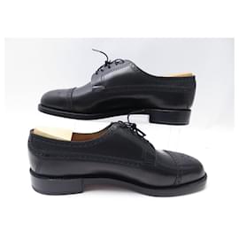 JM Weston-NEW JM WESTON DERBY SHOES 579 GISCARD TRIPLE SOLES 10.5E 44.5 l-Black