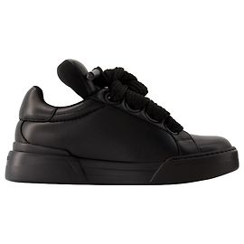 Dolce & Gabbana Portofino Sneakers – Dolce&Gabbana – Leder – Schwarz Schwarz
