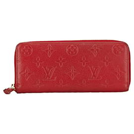 Louis Vuitton-Louis Vuitton Clemence Wallet Leather Long Wallet M60169 in good condition-Other