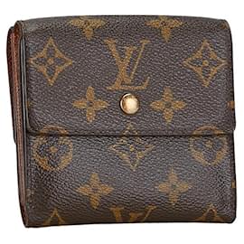 Louis Vuitton-Louis Vuitton Monogram Porte Monnaie Billet Carte Credit Wallet Canvas Short Wallet M61652 in good condition-Other