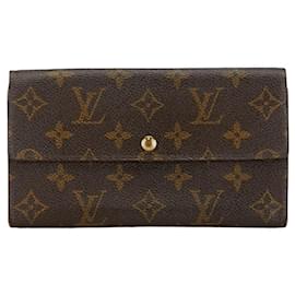 Louis Vuitton-Louis Vuitton Pochette Porte Monnaie Credit Canvas Long Wallet M61725 in good condition-Other