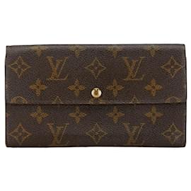 Louis Vuitton-Louis Vuitton Pochette Porte Monnaie Credit Canvas Long Wallet M61725 en bon état-Autre