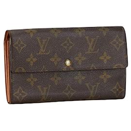 Louis Vuitton-Louis Vuitton Pochette Porte Monnaie Credit Canvas Long Wallet M61725 in good condition-Other