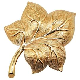 Dior-Dior Leaf Brooch Metal Brooch in Good condition-Other