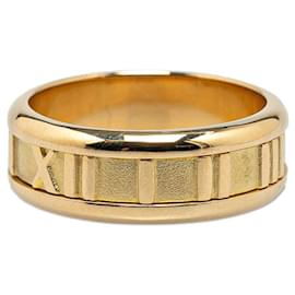 Tiffany & Co-TIFFANY & CO 18k Gold Atlas Ring Metal Ring in Excellent condition-Other