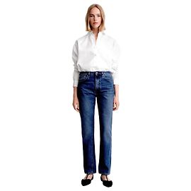 Totême Jean en denim Toteme Twisted Seam Bleu