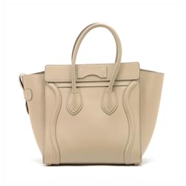 Céline-Céline Luggage-Beige