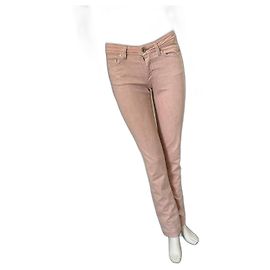 Jeans Dolce & Gabbana Rose Clair Taille Basse Rose