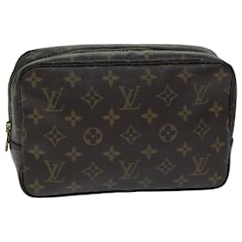 Louis Vuitton-Louis Vuitton Monogram Trousse Toilette 23 Clutch Bag M47524 LV Auth tb1084-Monogram