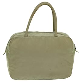 Prada-PRADA Hand Bag Nylon Beige Auth 75637-Beige