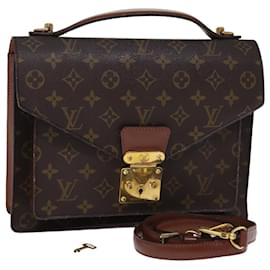 Louis Vuitton-Louis Vuitton Monogram Monceau 28 Bolso de mano 2camino M51185 LV Auth 76049-Monograma