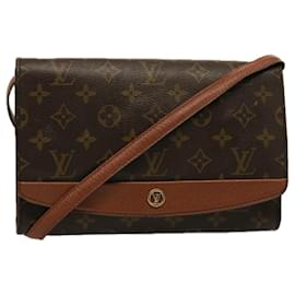 Louis Vuitton-LOUIS VUITTON Monograma Burdeos 24 Bolso de hombro M51798 LV Auth hk1345-Monograma