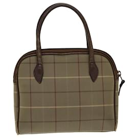 Autre Marque-Burberrys Nova Check Hand Bag Canvas Beige Auth 76501-Beige