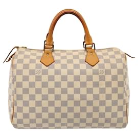 Louis Vuitton-Louis Vuitton Damier Azur Speedy 30 Hand Bag N41533 LV Auth 74433-Other