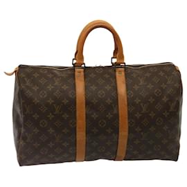 Louis Vuitton-Louis Vuitton Monogram Keepall 45 Boston Bag M41428 LV Auth 75423-Monogram