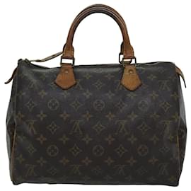 Louis Vuitton-Louis Vuitton Monogram Speedy 30 Hand Bag M41526 LV Auth 75904-Monogram