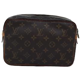 Louis Vuitton-Louis Vuitton Monogram Compiegne 23 Clutch Bag M51847 LV Auth 76536-Monogram