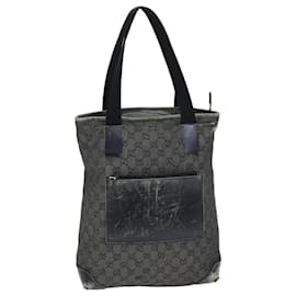 Gucci-gucci GG Canvas Tote Bag black 28892 auth 76162-Black