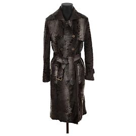 Roberto Cavalli Pelzmantel Grau