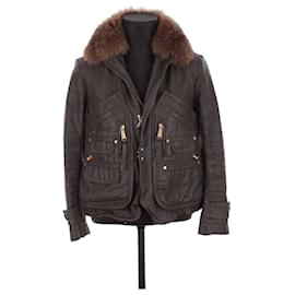 Dsquared2-Cotton Jacket-Dark grey