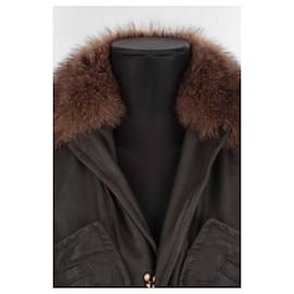 Dsquared2-Cotton Jacket-Dark grey